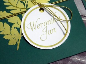 Zaproszenia ślubne kopertowe Paproć