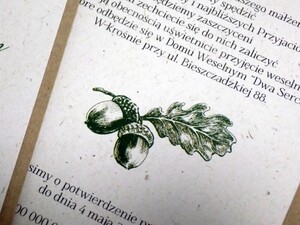 Zaproszenia ślubne rustykalne Stary Dąb