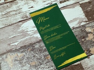 Menu butelkowa zieleń i złoto AW-MZM