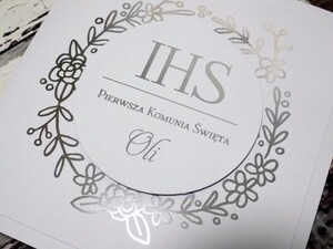 Zaproszenia na Pierwszą Komunię Świętą Srebrny Wianek