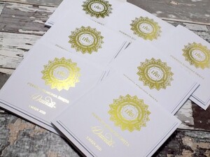 Zaproszenia na Pierwszą Komunię Świętą Złota Hostia 1