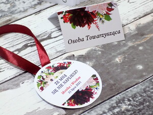 Winietki ślubne Dalia Marsala