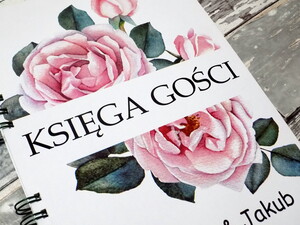 Księga Gości pudrowa róża AW-KGR1