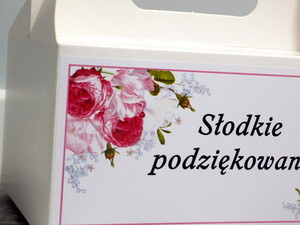 Pudełko na ciasto różowy tulipan AW-PCT