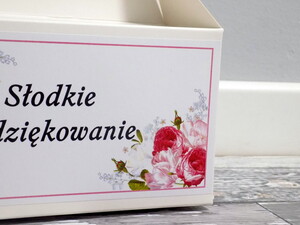 Pudełko na ciasto różowy tulipan AW-PCT