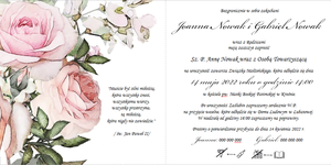 Zaproszenia ślubne Geometryczne Serce