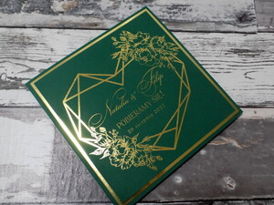 Zaproszenia ślubne Butelkowa Zieleń