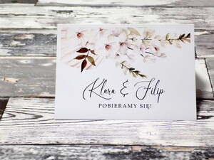 Zaproszenia ślubne Wiosenne Kwiaty