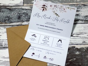 Zaproszenia ślubne Wiosenne Kwiaty