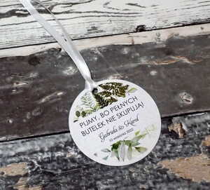 Zawieszki na alkohol weselny Paproć Leśna