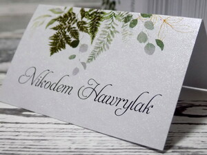 Winietki ślubne Paproć Leśna