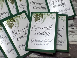 Śpiewnik weselny paproć leśna AW-SPL