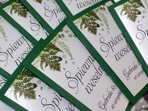 Śpiewnik weselny paproć leśna AW-SPL