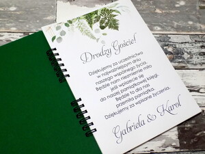 Księga Gości leśna paproć AW-KLP