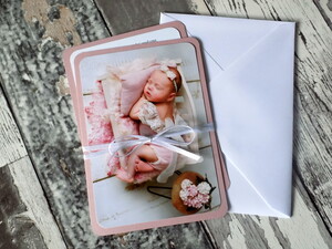 Zaproszenia na Chrzest Św. DZIEWCZYNKA ze zdjęciem