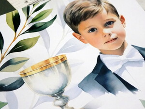 Zaproszenia komunijne - pierwsza komunia święta -AW-ZK1