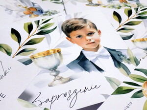 Zaproszenia komunijne - pierwsza komunia święta -AW-ZK1