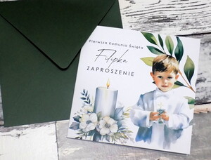 Zaproszenia komunijne - pierwsza komunia święta -AW-ZK2