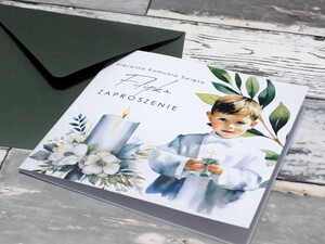 Zaproszenia komunijne - pierwsza komunia święta -AW-ZK2