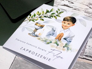 Zaproszenia komunijne - pierwsza komunia święta -AW-ZK3