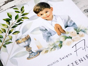 Zaproszenia komunijne - pierwsza komunia święta -AW-ZK3