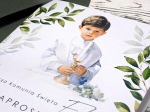 Zaproszenia komunijne - pierwsza komunia święta -AW-ZK4