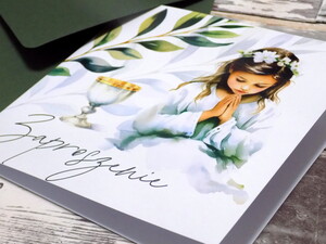 Zaproszenia komunijne - pierwsza komunia święta -AW-ZK5