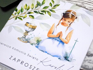 Zaproszenia komunijne - pierwsza komunia święta -AW-ZK6