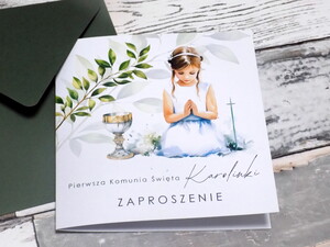 Zaproszenia komunijne - pierwsza komunia święta -AW-ZK6