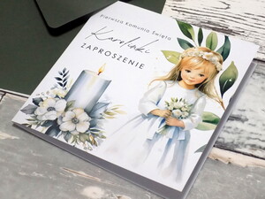 Zaproszenia komunijne - pierwsza komunia święta -AW-ZK8