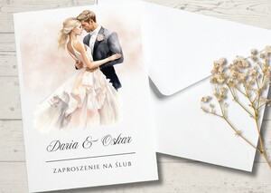 Zaproszenia ślubne - Młoda Para AW-MP4