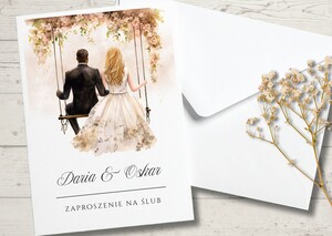 Zaproszenia ślubne Młoda Para AW-MP7
