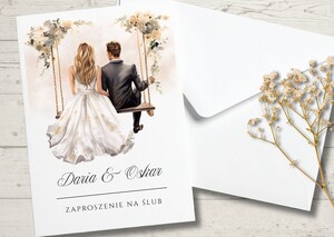 Zaproszenia ślubne - Młoda Para AW-MP8