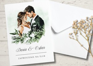 Zaproszenia ślubne - Młoda Para AW-MP10