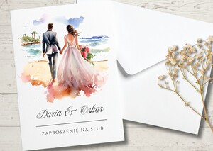 Zaproszenia ślubne - Młoda Para AW-MP16