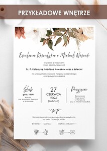 Zaproszenia rustykalne drewniane serduszko - AW-ZDS3