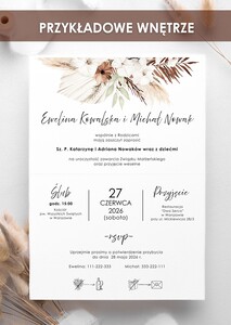 Zaproszenia rustykalne drewniane serduszko - AW-ZDS6