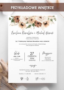 Zaproszenia rustykalne drewniane serduszko - AW-ZDS9