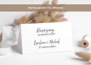 Winietki na stół weselny rustykalne kwiaty - AW-WDS4